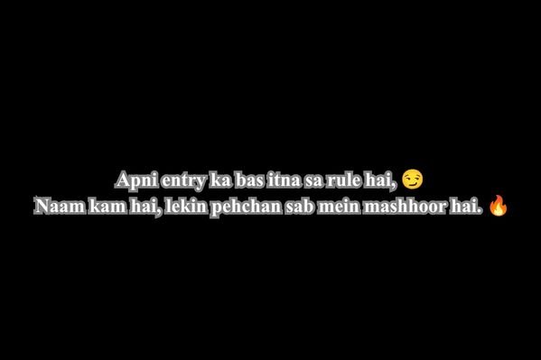 Shayari Badmashi wali 2 lines 