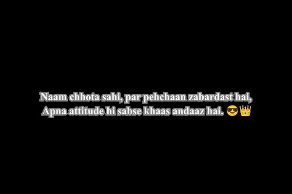Boys Attitude Shayari